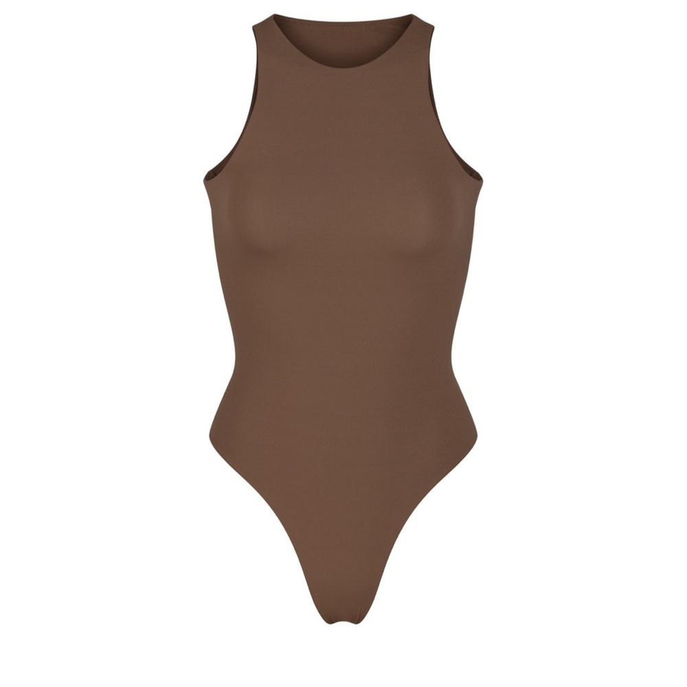 SKIMS NWT Fits Everybody High Neck Bodysuit in Oxide size Medium